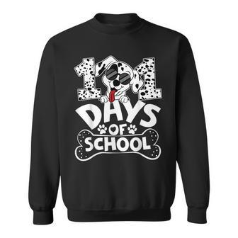100 Days Of School Dalmatian Dog Boy Kid 100Th Day Of School Sweatshirt - Seseable