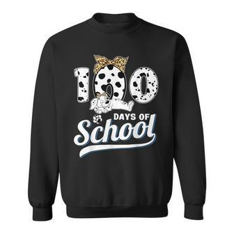100 Days Of School Dalmatian Dog Boys Girls 100 Days Smarter Sweatshirt - Monsterry DE