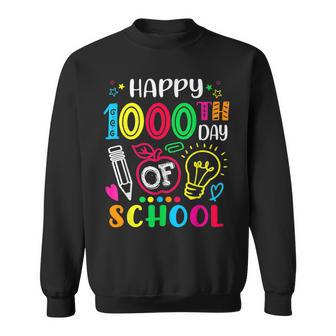 1000 Days Of School Happy 1000Th Day Of School For Kid Sweatshirt - Thegiftio UK