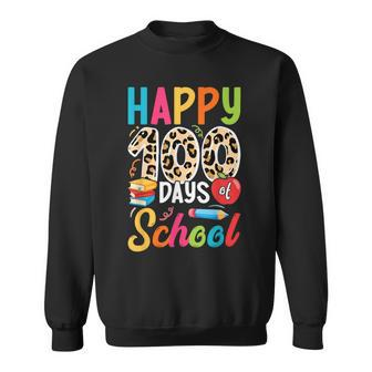 100Th Day Of School Boys Girls Happy 100 Days Of School Sweatshirt - Seseable