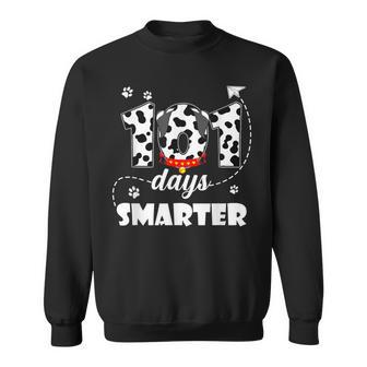 101 Days Smarter Dog Happy 101 Days School Student Teacher Sweatshirt - Seseable