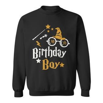 10Th Birthday Boy Wizard Magic Bday To Celebrate Wizards Sweatshirt - Seseable