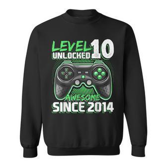 10Th Birthday Gamer 10 Year Old Bday Boy Ten Son Sweatshirt | Seseable CA
