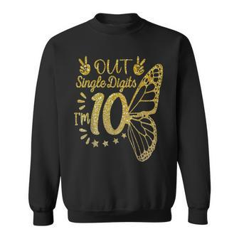 10Th Birthday For Girls Happy 10 Year Old Birthday For Girl Sweatshirt - Thegiftio UK