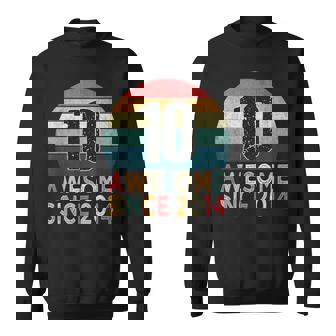 10Th Birthday Vintage Retro 10 Years Old Awesome Since 2014 Sweatshirt - Monsterry
