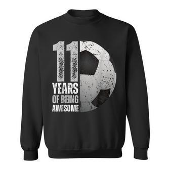 11 Year Old Soccer 11Th Birthday Player B-Day Party Sweatshirt - Thegiftio UK