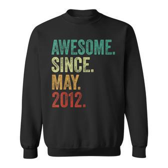 12 Years Old Awesome Since May 2012 12Th Birthday Sweatshirt - Seseable