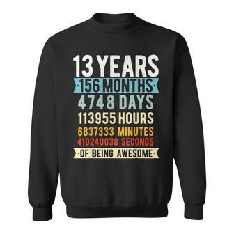13Th Birthday 13 Years Old Vintage Retro 156 Months Sweatshirt - Thegiftio UK