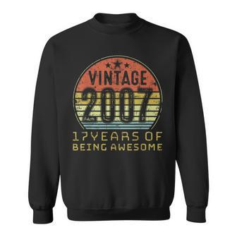 17 Years Of Beeing Awesome 17Th Birthday Sweatshirt | Mazezy
