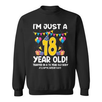 172 Leap Day 2024 72 Years Old Birthday Leap Year Feb 29Th Sweatshirt - Monsterry
