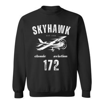 172 Skyhawk Airplane Classic Vintage Aviation Private Pilot Sweatshirt - Monsterry UK
