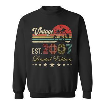 17Th Years Old Vintage Limited 2007 Edition 17 Birthday Sweatshirt - Thegiftio UK