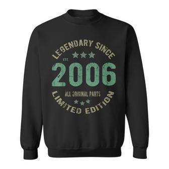 18 Year Old Bday Legend Since 2006 Vintage 18Th Birthday Sweatshirt - Monsterry DE