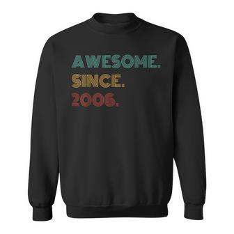 18 Years Old Awesome Since 2006 18Th Birthday Sweatshirt - Monsterry DE