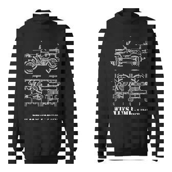 1941 Willys Mb Wwii Army Sweatshirt - Thegiftio UK