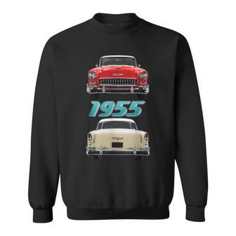 1955 55 Chevys Bel Air Bumpers Classic Vintage Muscle Car Sweatshirt - Monsterry AU