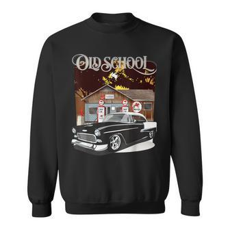 1955 55 Chevys Bel Air Classic Vintage Muscle Car Old School Sweatshirt - Monsterry DE