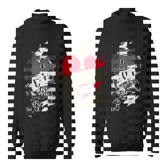 1990'S 90S I Heart Nineties I Love The 90'S Old School Sweatshirt - Thegiftio UK