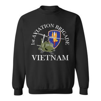 1St Aviation Brigade Vietnam Veteran The Golden Hawks Xmas Sweatshirt - Monsterry