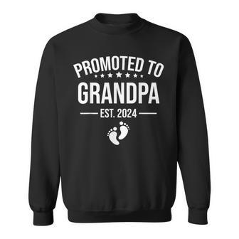1St Time Grandpa Est 2024 New First Grandpa 2024 Sweatshirt - Seseable