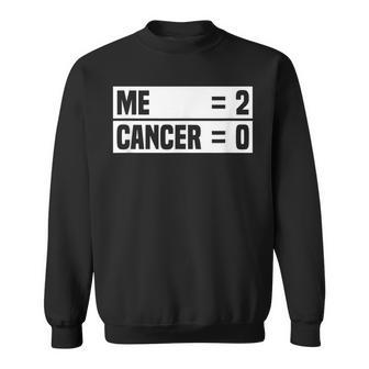 Me 2 Cancer 0 Beat Cancer Twice Cancer Survivor Sweatshirt - Monsterry UK