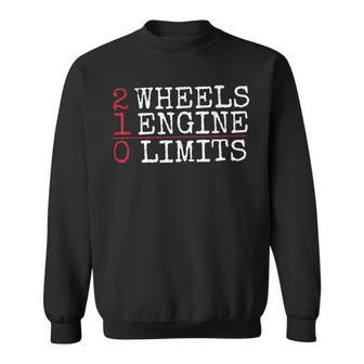 2 Wheels 1 Engine 0 Limits Cool Motorcycle Sweatshirt - Monsterry