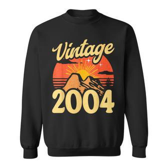 20 Years Old Retro Sunset Vintage 2004 20Th Birthday Sweatshirt - Monsterry AU