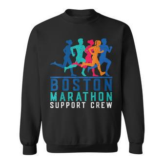 2024 Marathon Boston Support Crew Marathon Boston Runner Sweatshirt - Seseable