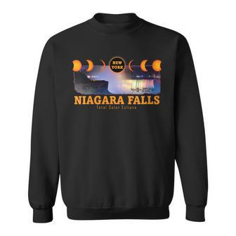 2024 Niagara Falls New York Total Solar Eclipse Souvenir Sweatshirt - Monsterry DE