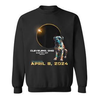 2024 Solar Eclipse Cleveland Ohio Cane Corso Lover Sweatshirt | Mazezy
