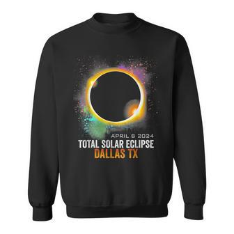 2024 Solar Eclipse Dallas Texas Usa Totality April 8 2024 Sweatshirt - Seseable