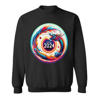 2024 Solar Eclipse In The Year Of The Dragon Sweatshirt | Mazezy