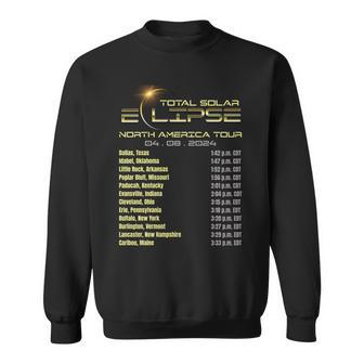 2024 Total Solar Eclipse April 8 2024 Path Of The Eclipse Sweatshirt - Thegiftio UK