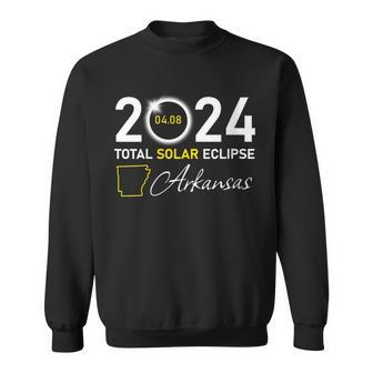 2024 Total Solar Eclipse Arkansas State Sweatshirt - Monsterry