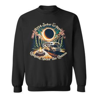 2024 Total Solar Eclipse Rv Camping Motorhome Travel April 8 Sweatshirt | Mazezy UK