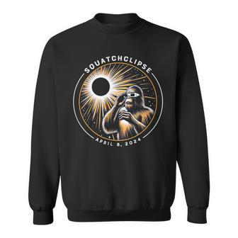 2024 Total Solar Eclipse Squatchclipse Bigfoot Sasquatch Sweatshirt - Monsterry UK