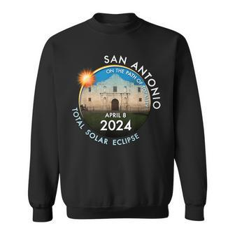 2024 Total Solar Eclipse Totality In San Antonio Texas 26 Sweatshirt - Monsterry CA