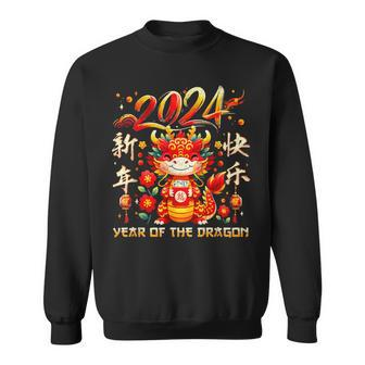 2024 Year Of The Dragon Happy Lunar New Year Dragon Sweatshirt | Mazezy
