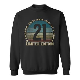 21St Birthday 21 Year Old Vintage 2003 Limited Edition Sweatshirt - Seseable