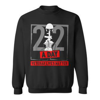 22 Veterans A Day Veteran Lives Matter Sweatshirt - Monsterry