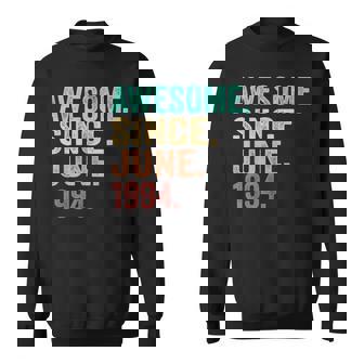 30 Years Old Awesome Since June 1994 30Th Birthday Sweatshirt - Seseable