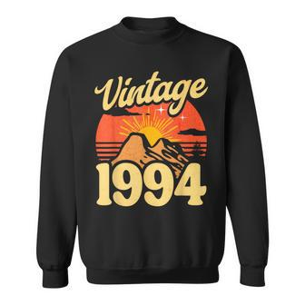 30 Years Old Retro Sunset Vintage 1994 30Th Birthday Sweatshirt - Monsterry