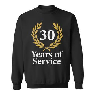 30 Years Of Service 30Th Work Anniversary Jubilee Sweatshirt - Monsterry CA