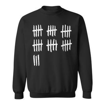 33Rd Birthday Outfit 33 Years Old Tally Marks Anniversary Sweatshirt - Monsterry DE