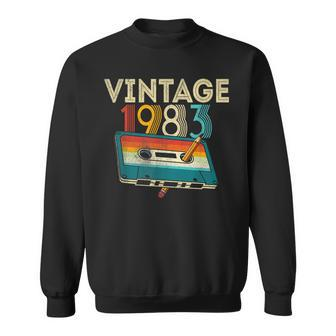 40 Year Old Vintage 1983 Cassette Tape 40Th Birthday Sweatshirt - Thegiftio UK