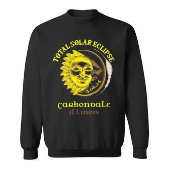40824 Total Solar Eclipse 2024 Carbondale Illinois Sweatshirt | Mazezy