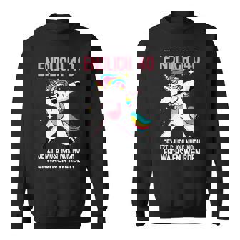 40Geburtstag 40 Jahre Einhorn Damen Herren Birthday Black S Sweatshirt - Seseable