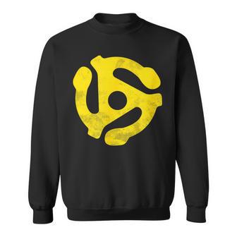 45 Vinyl Record Insert Distressed Sweatshirt - Monsterry CA