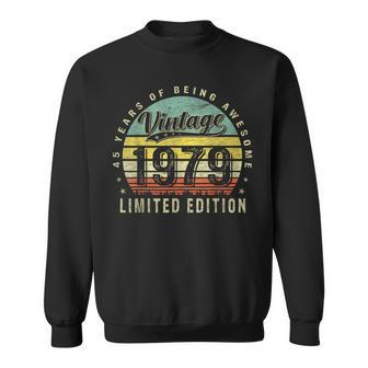 45 Year Old Vintage 1979 Limited Edition 45Th Birthday Sweatshirt - Thegiftio UK