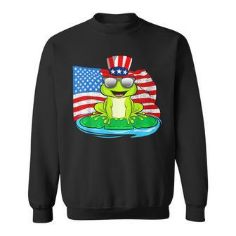 4Th Of July 2021 Frog American Usa Patriotic Sweatshirt - Monsterry AU